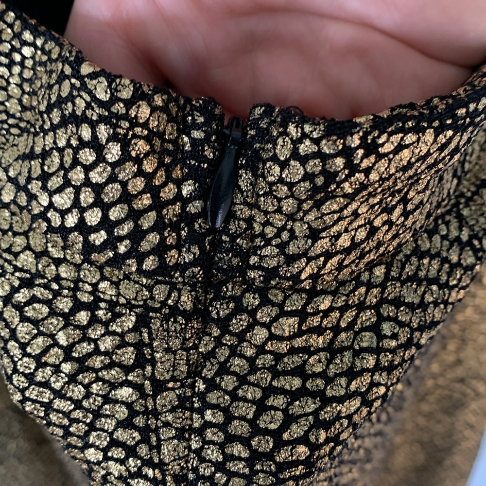 Dainty Hooligan gold snake skin party dress size small - Picture 13 of 13